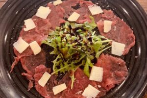 Beef Carpaccio with Truffle Oil Best in Lindos